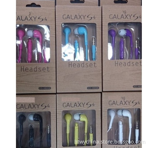 Colorful Earphone Headset for Samsung Galaxy S4 Note 3